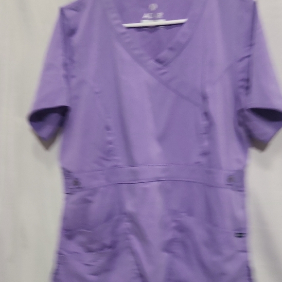 Ada Women's Purple V-Neck Blouse - Picture 6 of 7